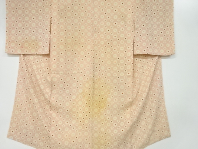 アンティーク　錦紗菊に梅模様長襦袢